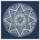 "Seville I Dark Blue FB" Digital Paper Print by Kathrine Lovell, 26"x26"
