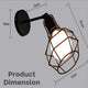 1 pack wall sconce Black farmhouse cutter wall sconce lighting