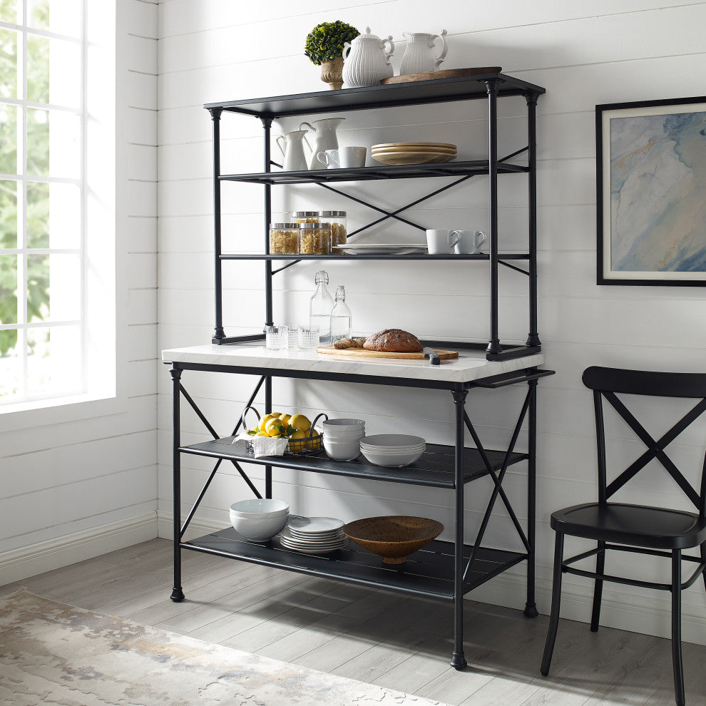 Madeleine Kitchen Island and Hutch
