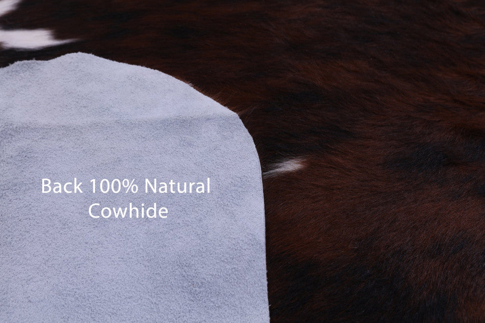 6' 6" X 6' 1" Natural Cowhide Rug C2361