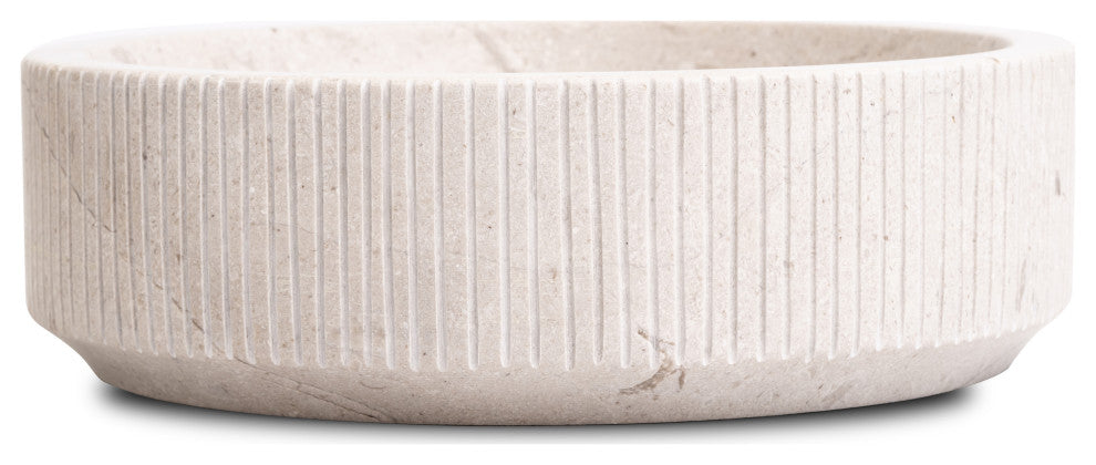 Natural Stone Vessel Bathroom Sink - Burj Marble, Ojinaga