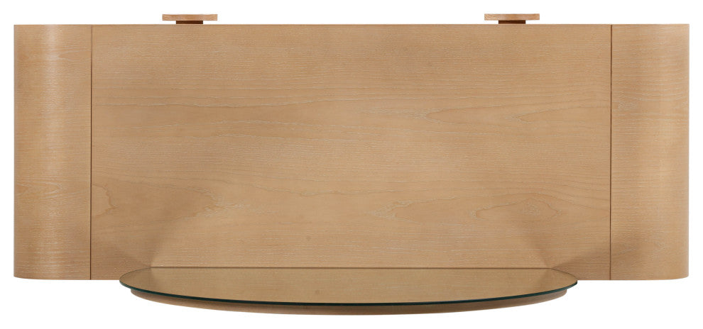Moonrise Natural Ash 2-Drawer Vanity Desk