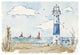 "Coastal Life II" Digital Paper Print by Anne Tavoletti, 32"x22"