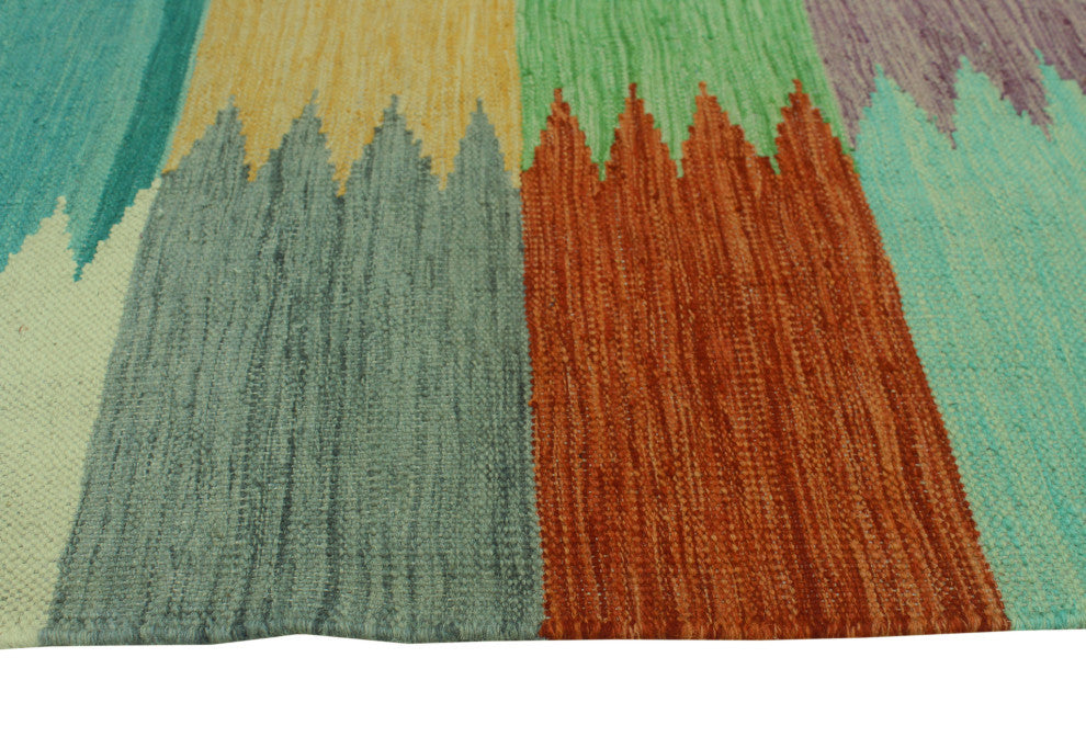 Winchester Kilim Lateef Rust/Purple Rug, 4'1x6'5