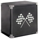 GT Racer Contemporary Night Stand, Gun Metal