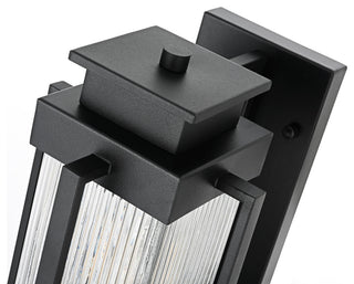 Home Living 7" Outdoor Wall Sconce, Black