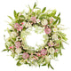 Hydrangea and Berry Floral Spring Wreath 28" Pink and Green