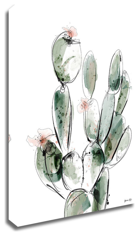 "Prickly Pear" by Green Lili, Print on Canvas, 18"x24"