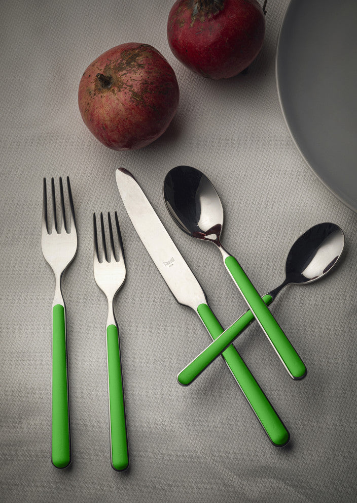 Fantasia Flatware Set, Apple Green, 20 Pcs.