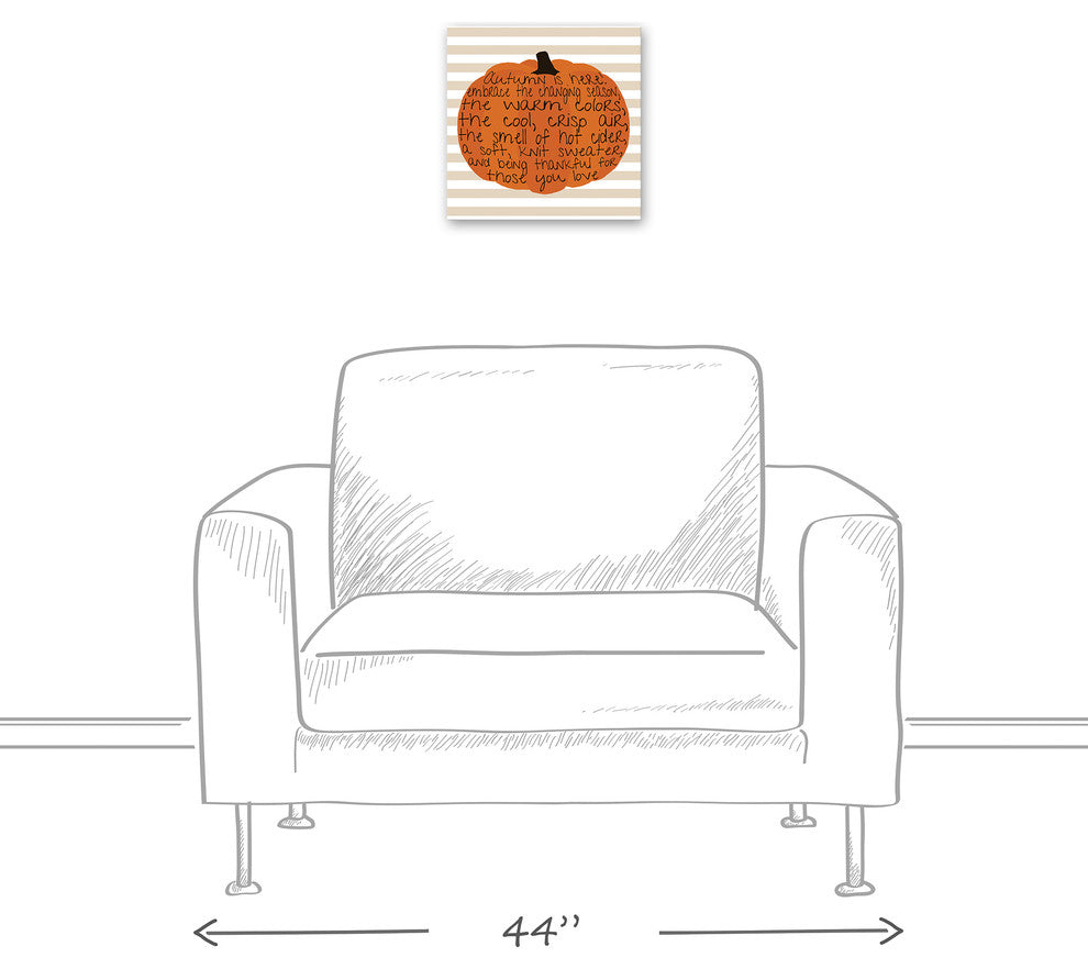 Embrace Autumn 12x12 Canvas Wall Art