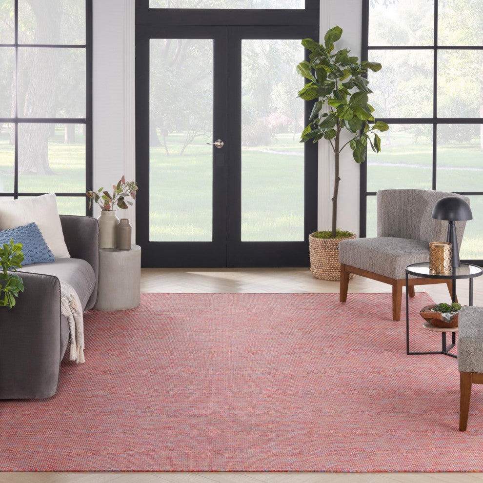 Nourison Positano Contemporary Area Rug, Rainbow, 9'x12'
