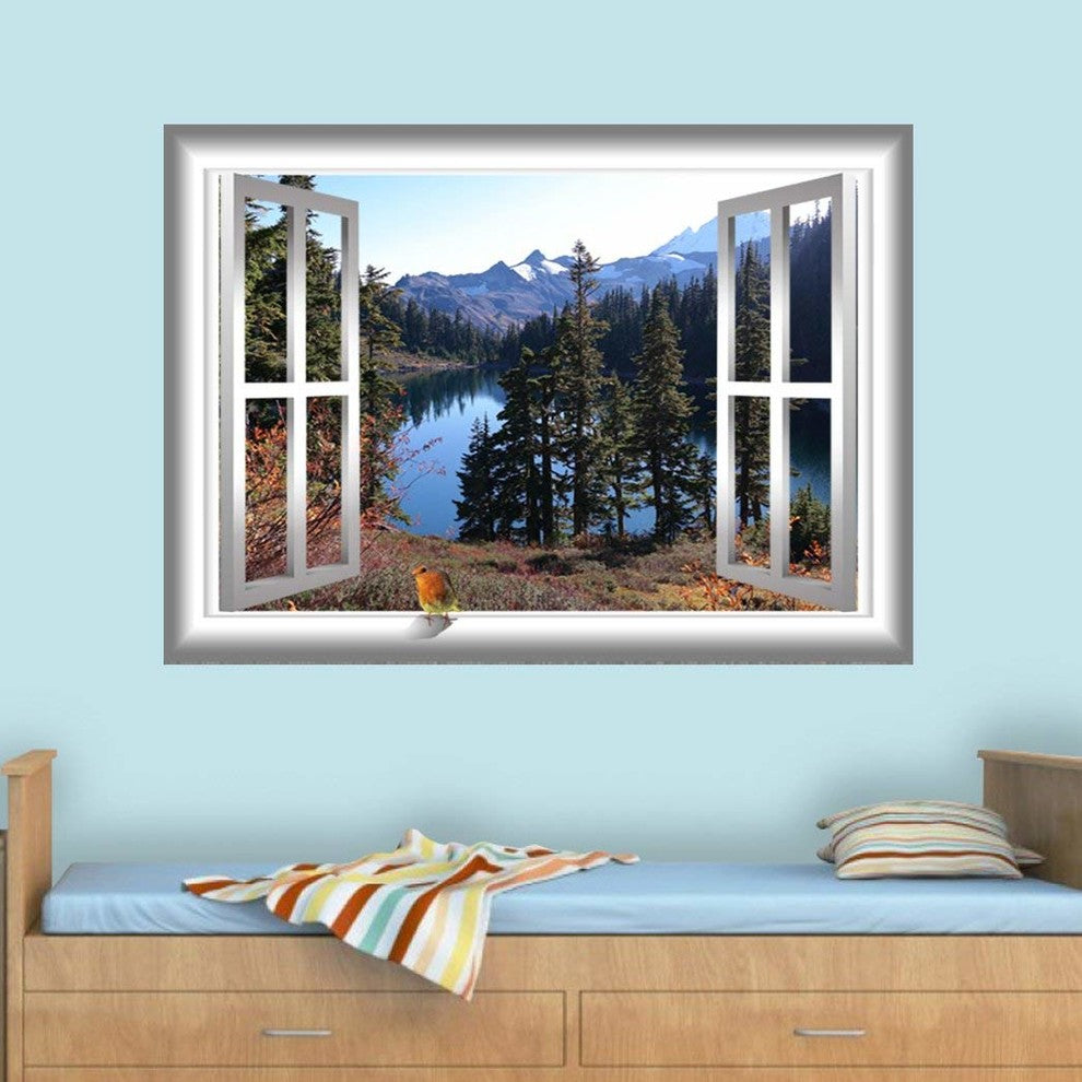 VWAQ 3D Bird Wall Decal, 24"x30"