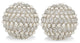 Facetas Perla 5" Cristal and Pearl Spheres, Set of 2