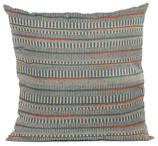 Plutus Blue Lane Stripe Luxury Throw Pillow, 26"x26"