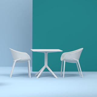 Compamia Sky Outdoor Dining Chair, Set of 2, White