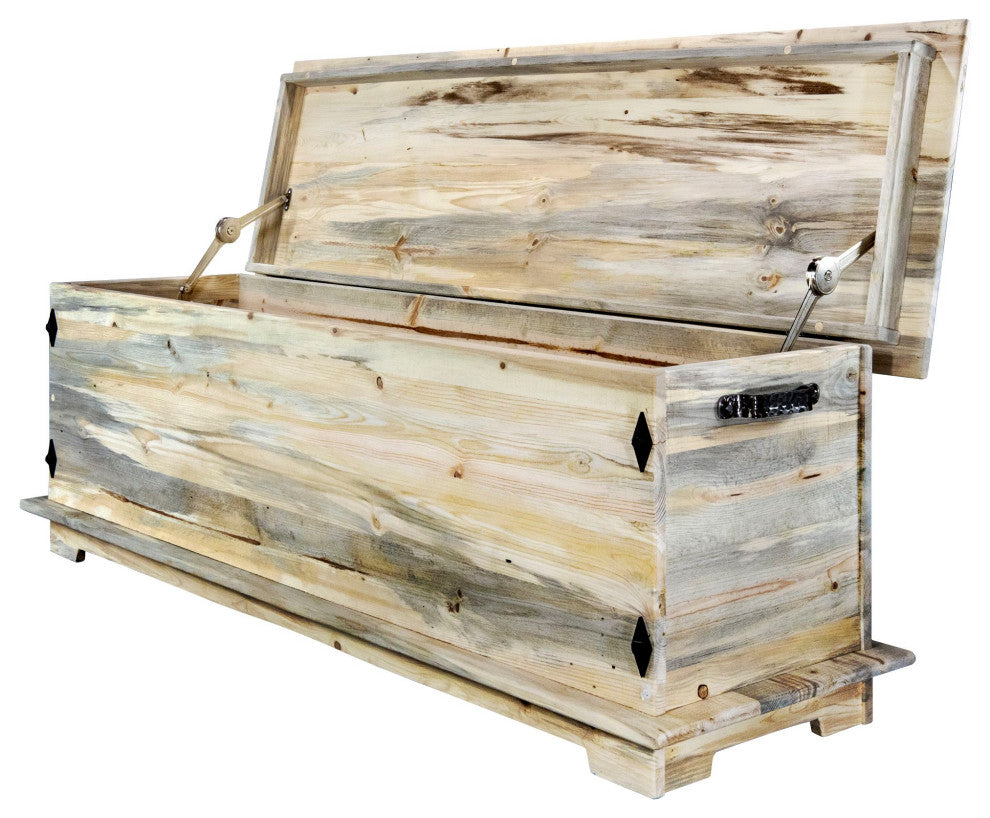 Big Sky Collection Rugged Sawn 4' Blanket Chest, Natural