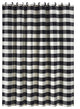 Camille Buffalo Check Shower Curtain, 72"x72", Black, 1 Piece