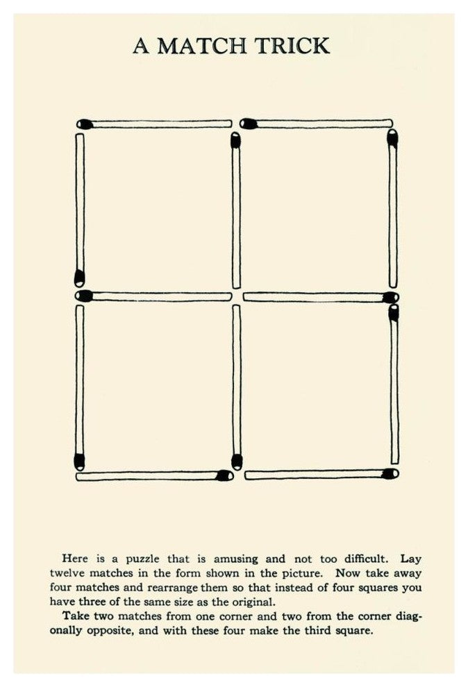 "A Match Trick" Digital Paper Print by Retromagic, 31"x46"