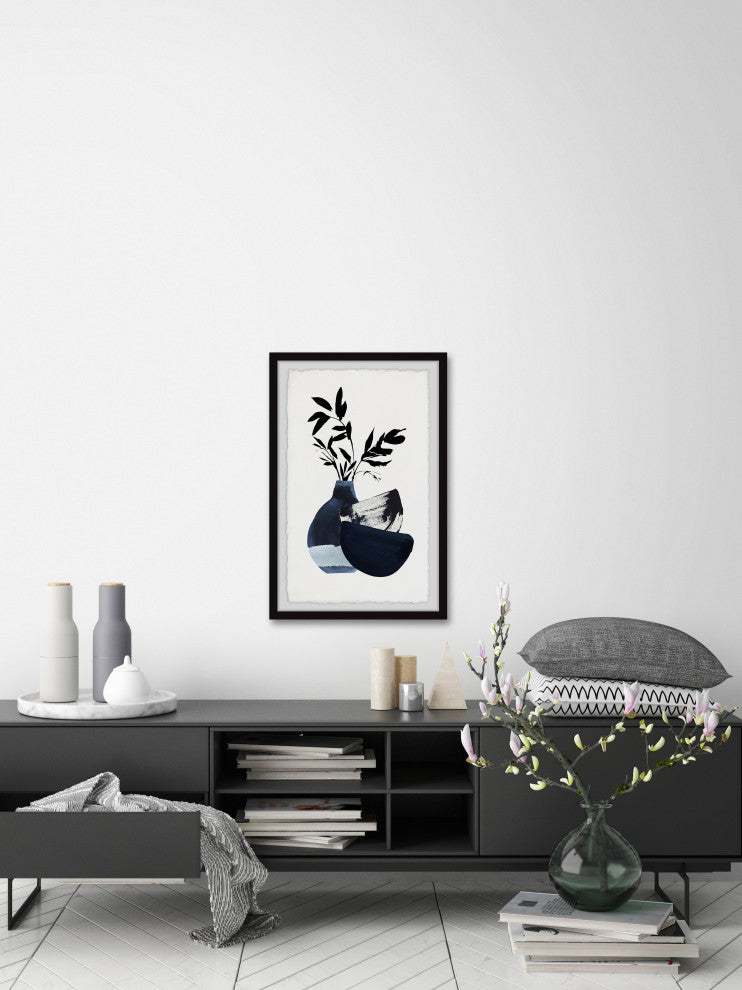 "Tranquil Balance" Framed Painting Print, 12x18
