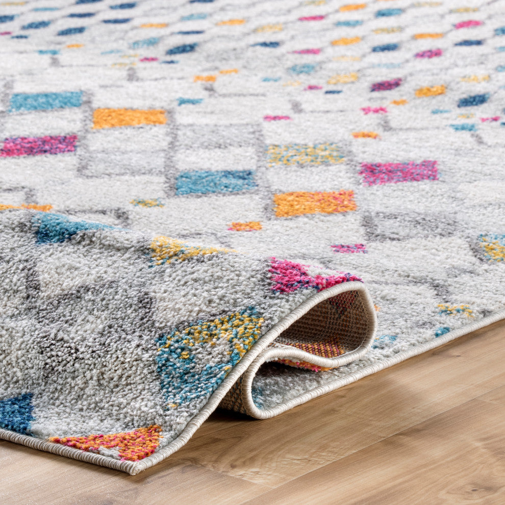 Nuloom Moroccan Blythe Contemporary Area Rug, Multicolor 8'x10'