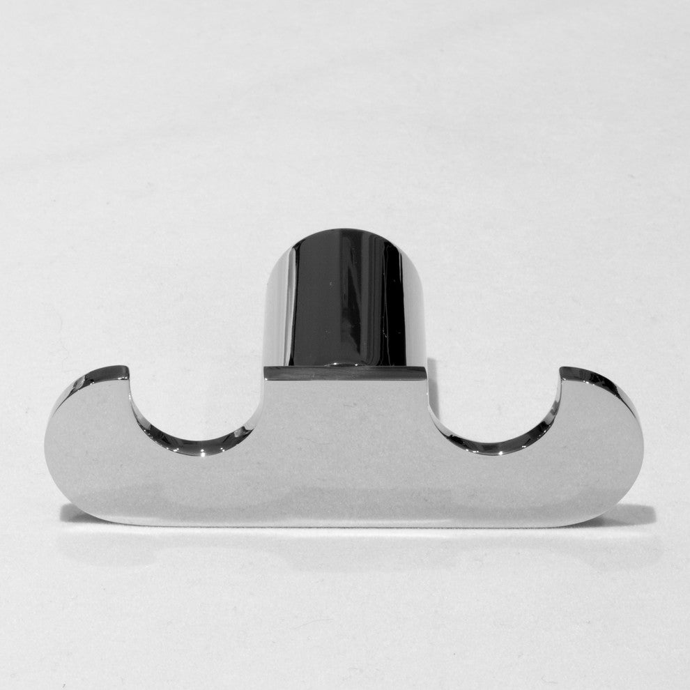 Celeste Sapphire Bathroom Towel Hook Double Robe Polished Chrome Stainless Steel