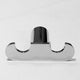 Celeste Sapphire Bathroom Towel Hook Double Robe Polished Chrome Stainless Steel