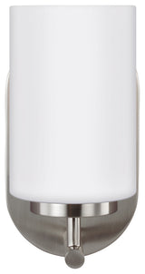 Oslo 1-Light Wall / Bath Sconce, Brushed Nickel