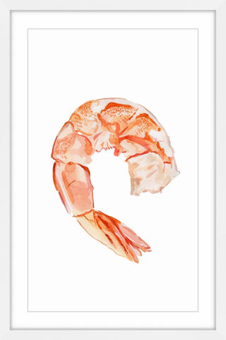 "Crevette" Framed Painting Print, 12"x18"