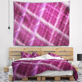 Pink Abstract Metal Grill Abstract Wall Tapestry, 39"x32"