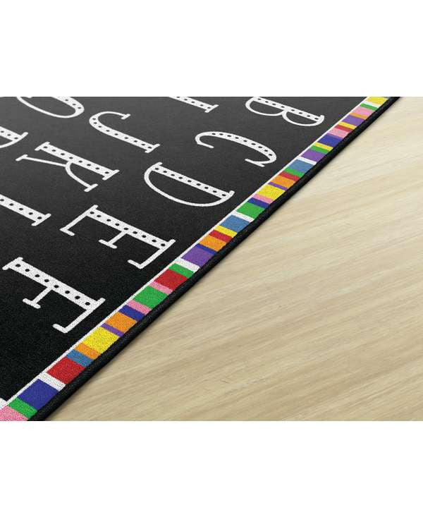 Flagship Carpets VA1661-44FS 7'6"X12' Colorful Abc's Educational Rug