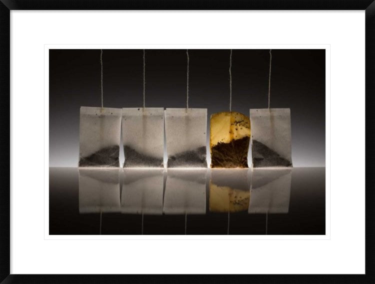 "Teascape" Framed Digital Print by Wieteke De Kogel, 30x22"
