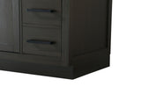 Home Living 84" Double Bathroom Vanity, Mocha Brown
