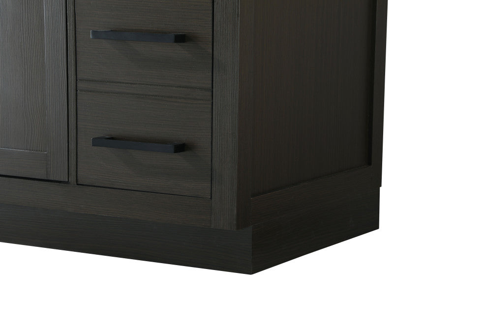 Home Living 84" Double Bathroom Vanity, Mocha Brown