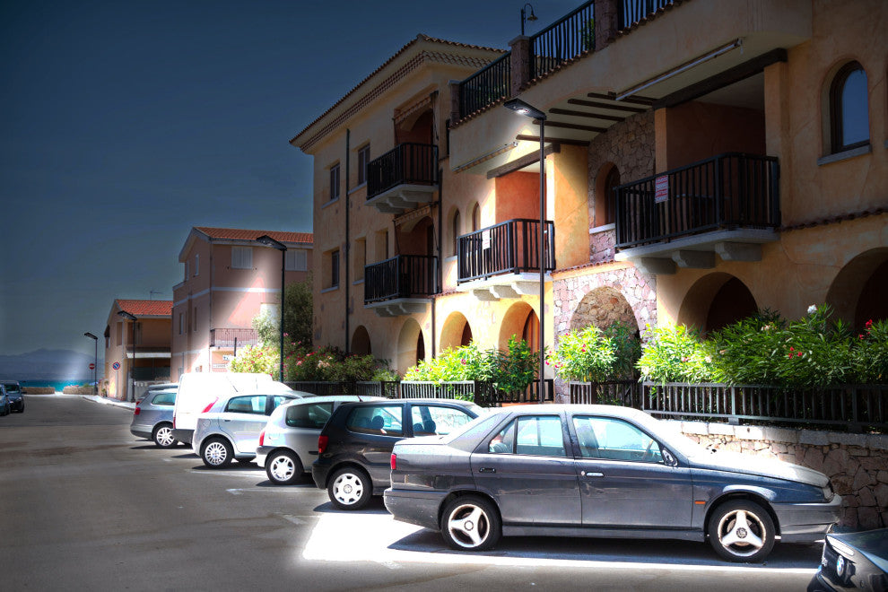 Solar Power Dusk To Dawn Black Aluminum Outdoor LED AI-Smart Sensing Light, Ee812w-Ai8