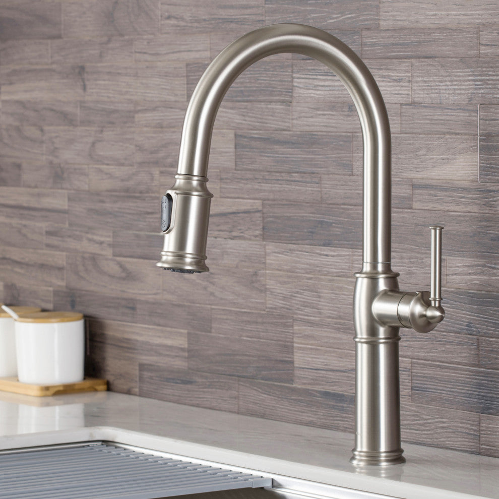 Sellette Pull-Down 1-Hole Kitchen Faucet SFS, Soap Dispenser