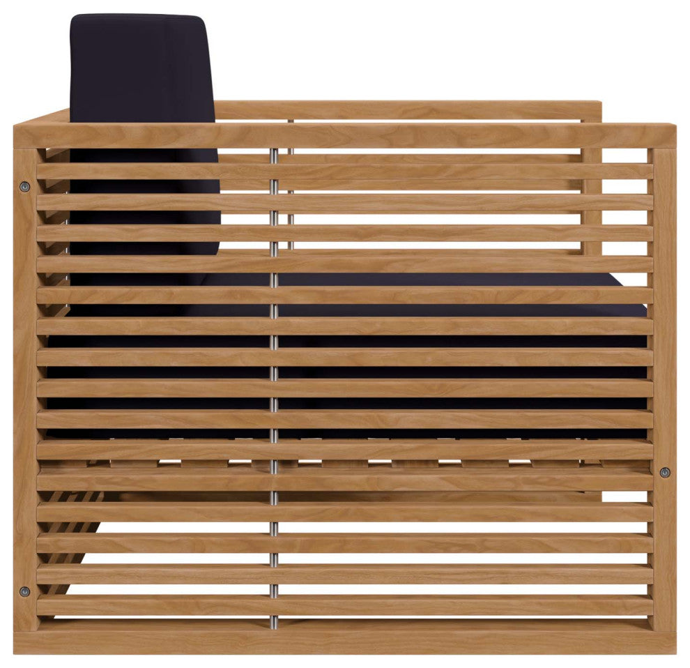 Carlsbad Teak Wood Outdoor Patio Armchair