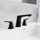 2-Handle 3-Hole Widespread Bathroom Faucet, Matte Black