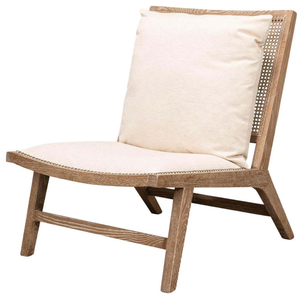 Mid-Century Style Whitewash Chair