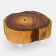 Vinhatico Small Crosscut Coffee Table and Acrylic Legs