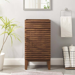Render 18" Bathroom Vanity Cabinet, Walnut