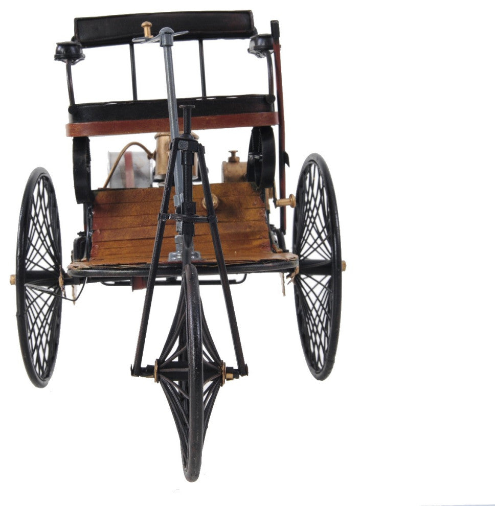 c1886 Three Wheeled Mercedes Benz Motor Car Sculpture