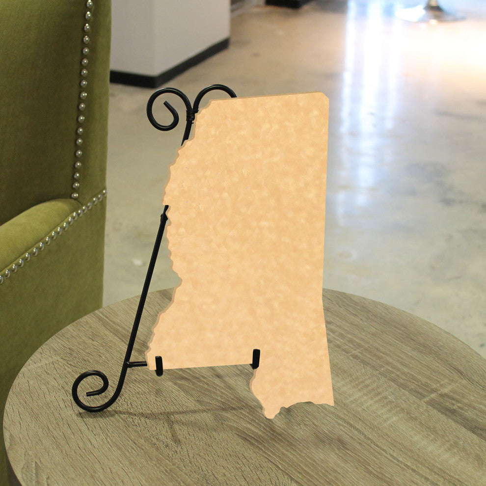 State Shaped Cutting Boards, Black Richlite, Mississippi