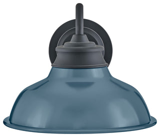 Hinkley Wallace Small Gooseneck Barn Light, Museum Black
