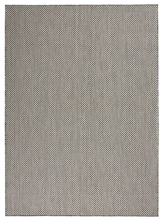 Nourison Courtyard 4' x 6' Ivory Charcoal Modern Area Rug