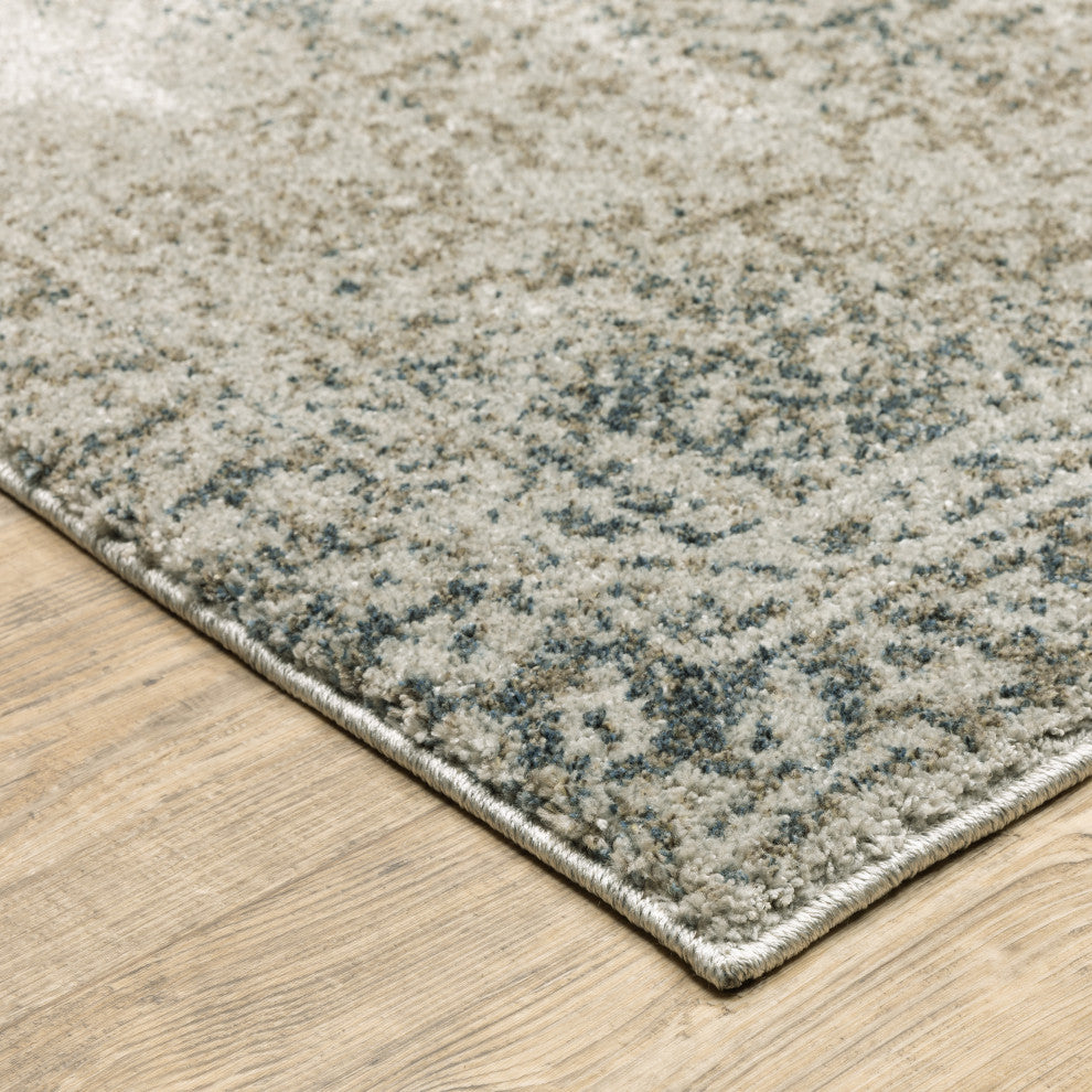 Alistair Vintage Oriental Grey/ Beige Indoor Area Rug, Grey, 6'7"x9'6"