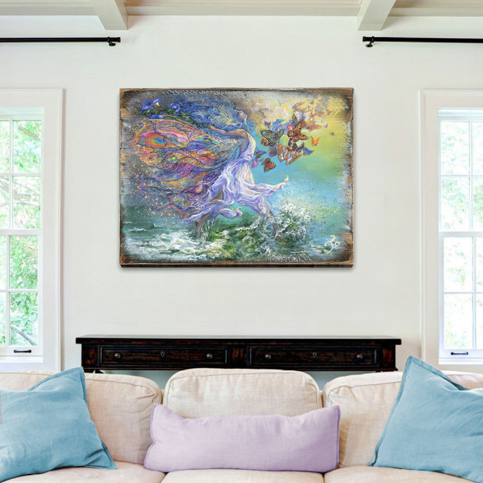 Joie De Vivre Wall and Table Top Wooden Decor, 36x24