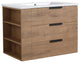 30 Inch Plywood Wall-Mounted Bathroom Vanity With Drawer and Adjustable Shelf