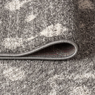Aksil Moroccan Beni Souk Area Rug, Gray/Cream, 3 X 5