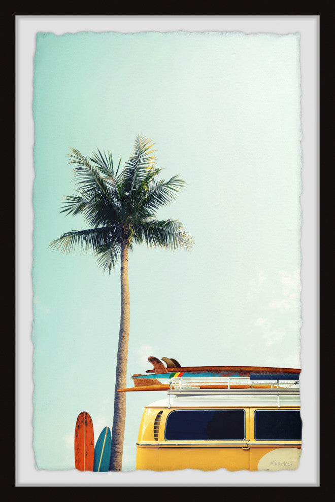 "Adventure Never Stops" Framed Painting Print, 12x18