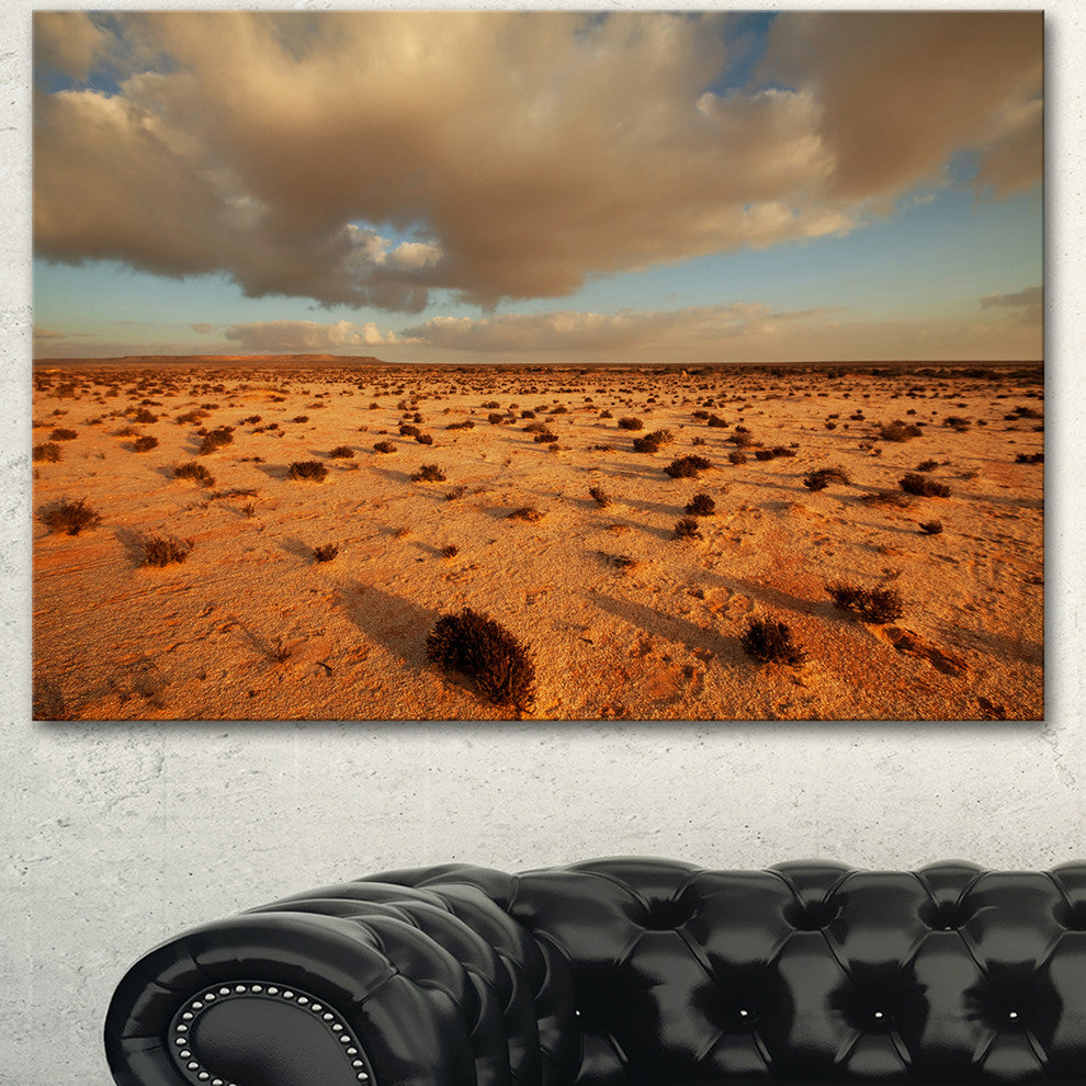 Desert in Western Sahara, Landscape Canvas Art Print, 40"x30"